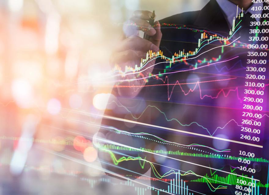 Screens and Charts to represent capital markets