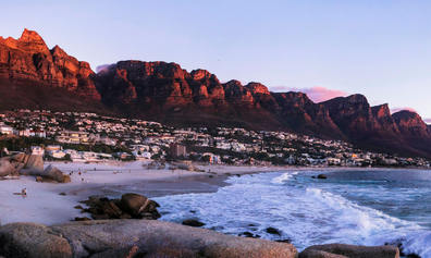 View of Cape Town Beach at Dawn