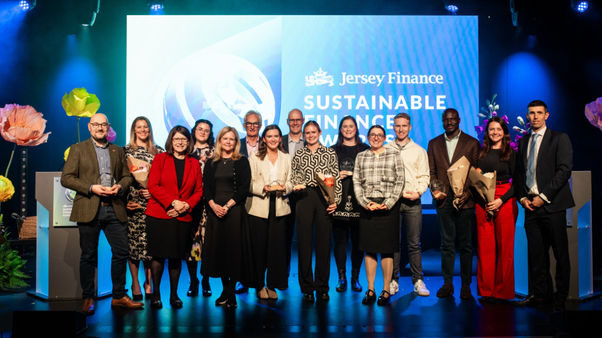 Sustainable Finance Awards 2024 winners on stage