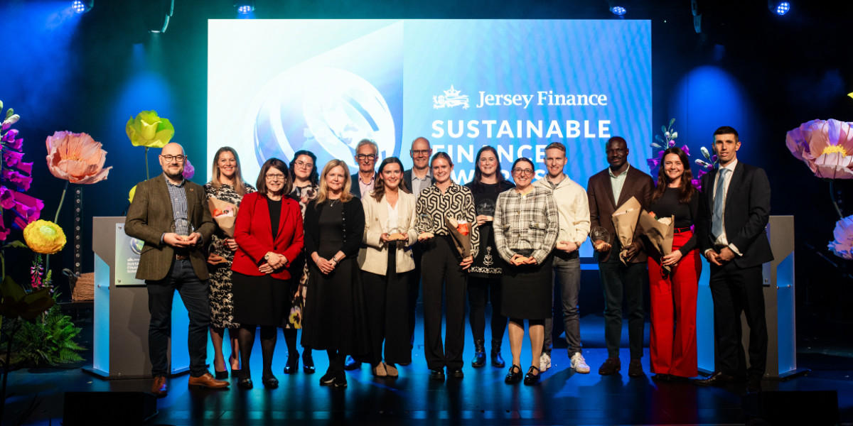 Sustainable Finance Awards 2024 winners on stage