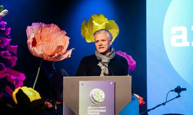 Affinity receiving a sustainable finance award