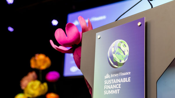 Sustainable Finance Summit Stage Lectern