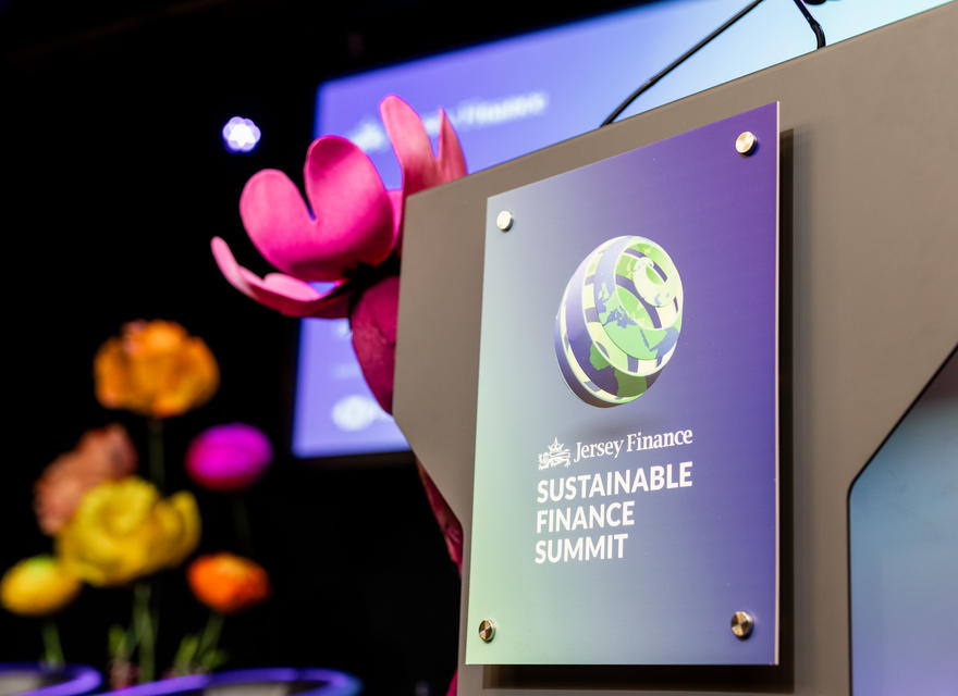 Sustainable Finance Summit Stage Lectern
