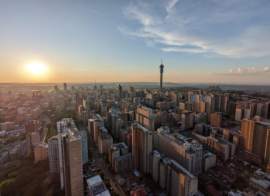 Johannesburg,City,Skyline,During,Summer.