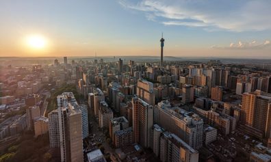 Johannesburg,City,Skyline,During,Summer.
