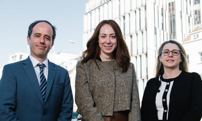 Shaun Farley, Sarah Hume and Fiona Babbé