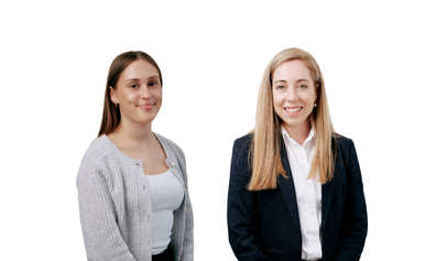 Image shows Megan Kearsey and Jana Cleary