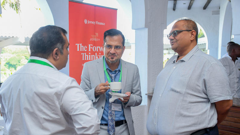 Business people chatting during a coffee break