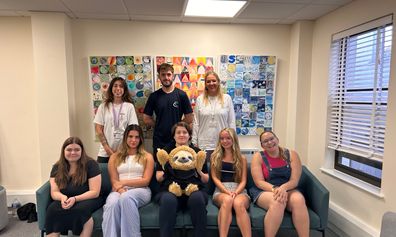 Josh with Martha, Amy and Youthful Minds volunteers