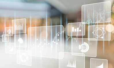 Photograph of data analytics illustration